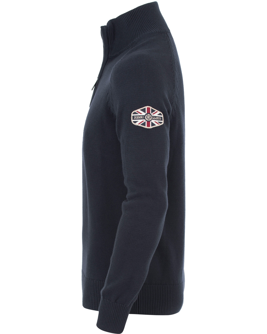 Heren | Truien | Henri-Lloyd | Henri Lloyd Branded Danesford Knitted Half Zip Navy