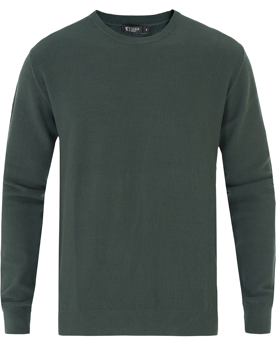 Heren | Truien | Tiger of Sweden | Matias Waffle Crew Neck Nobel Green
