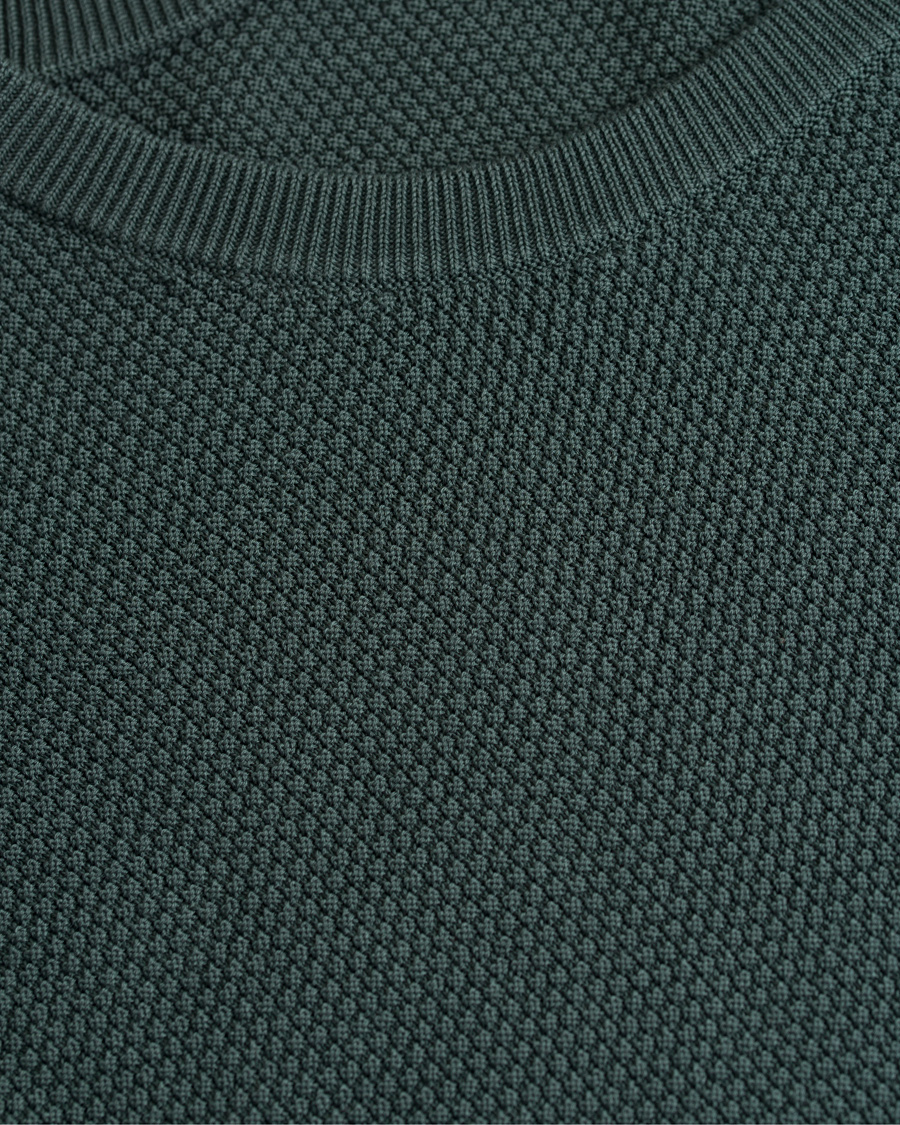Heren | Truien | Tiger of Sweden | Matias Waffle Crew Neck Nobel Green