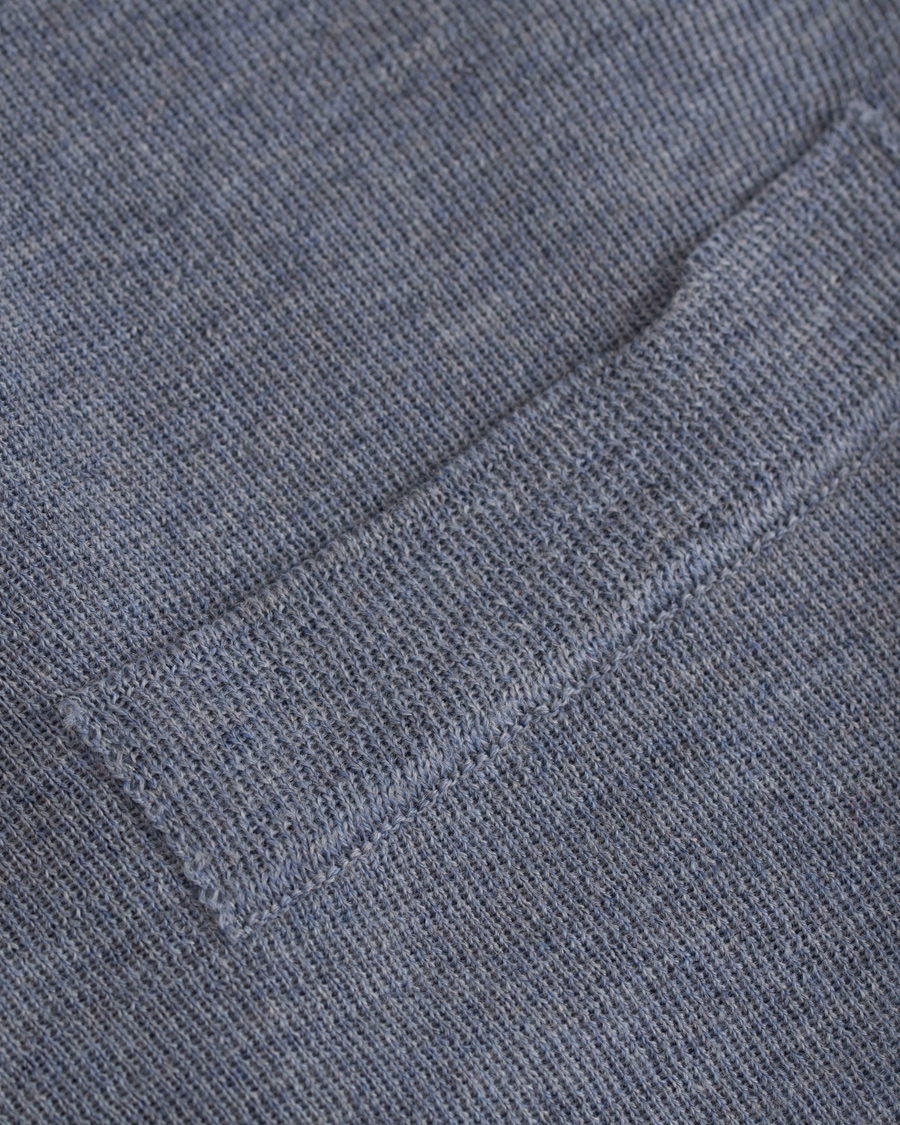 Heren | Truien | Oscar Jacobson | Tailor Extrafine Merino Wool Waistcoat Blue Melange