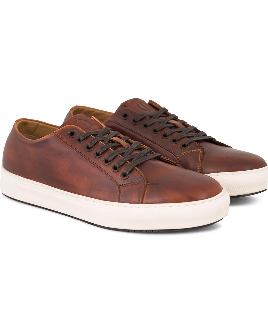 Heren | Oscar Jacobson Phoenix Leather Sneaker Dark Brown | Oscar Jacobson | Phoenix Leather Sneaker Dark Brown