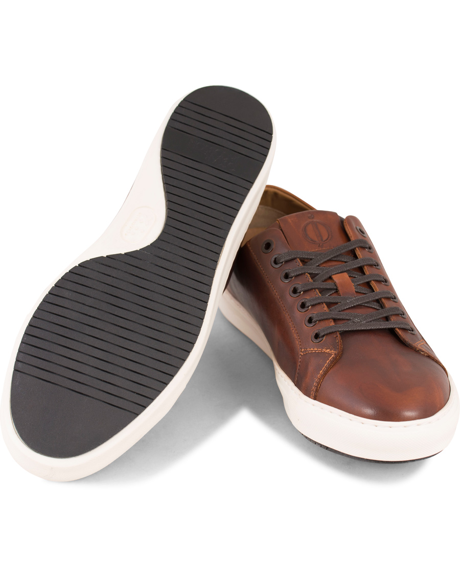 Heren | Oscar Jacobson Phoenix Leather Sneaker Dark Brown | Oscar Jacobson | Phoenix Leather Sneaker Dark Brown