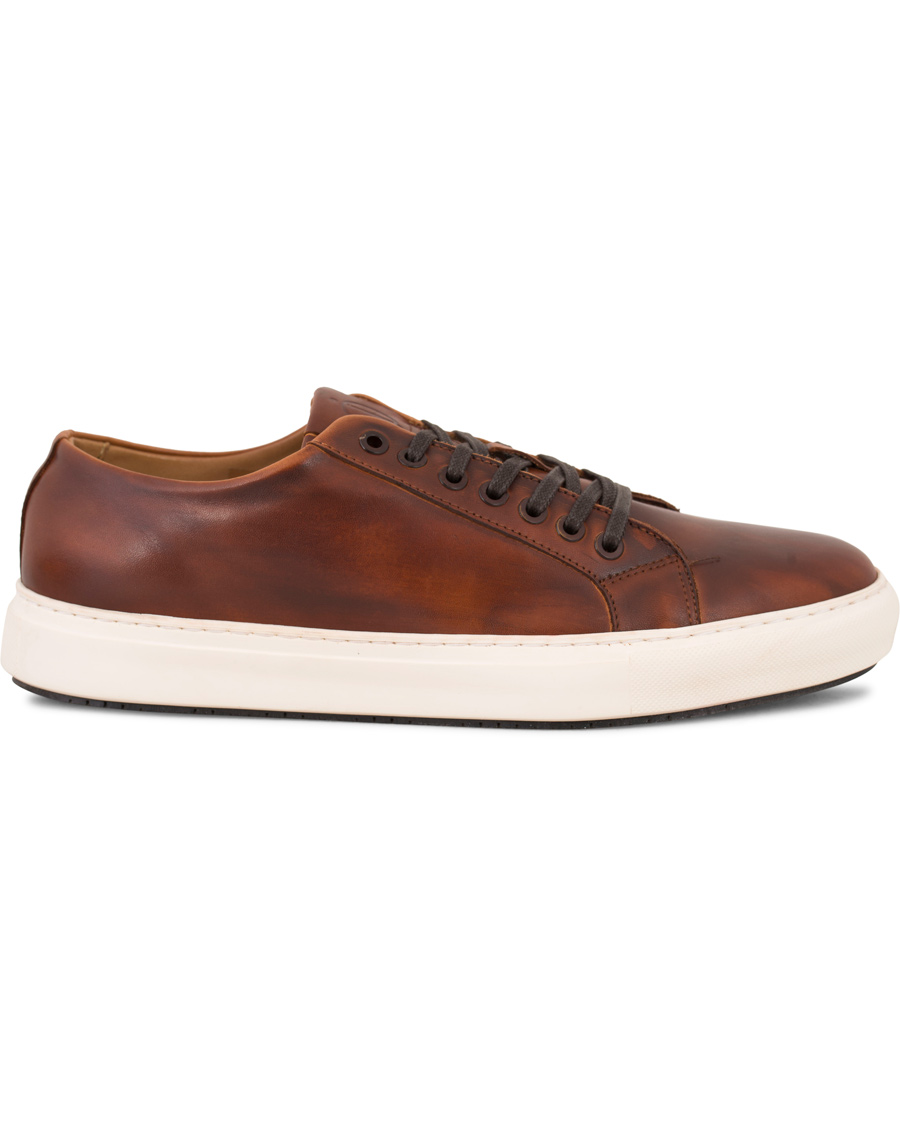 Heren | Oscar Jacobson Phoenix Leather Sneaker Dark Brown | Oscar Jacobson | Phoenix Leather Sneaker Dark Brown
