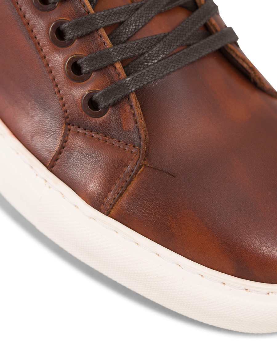 Heren | Oscar Jacobson Phoenix Leather Sneaker Dark Brown | Oscar Jacobson | Phoenix Leather Sneaker Dark Brown