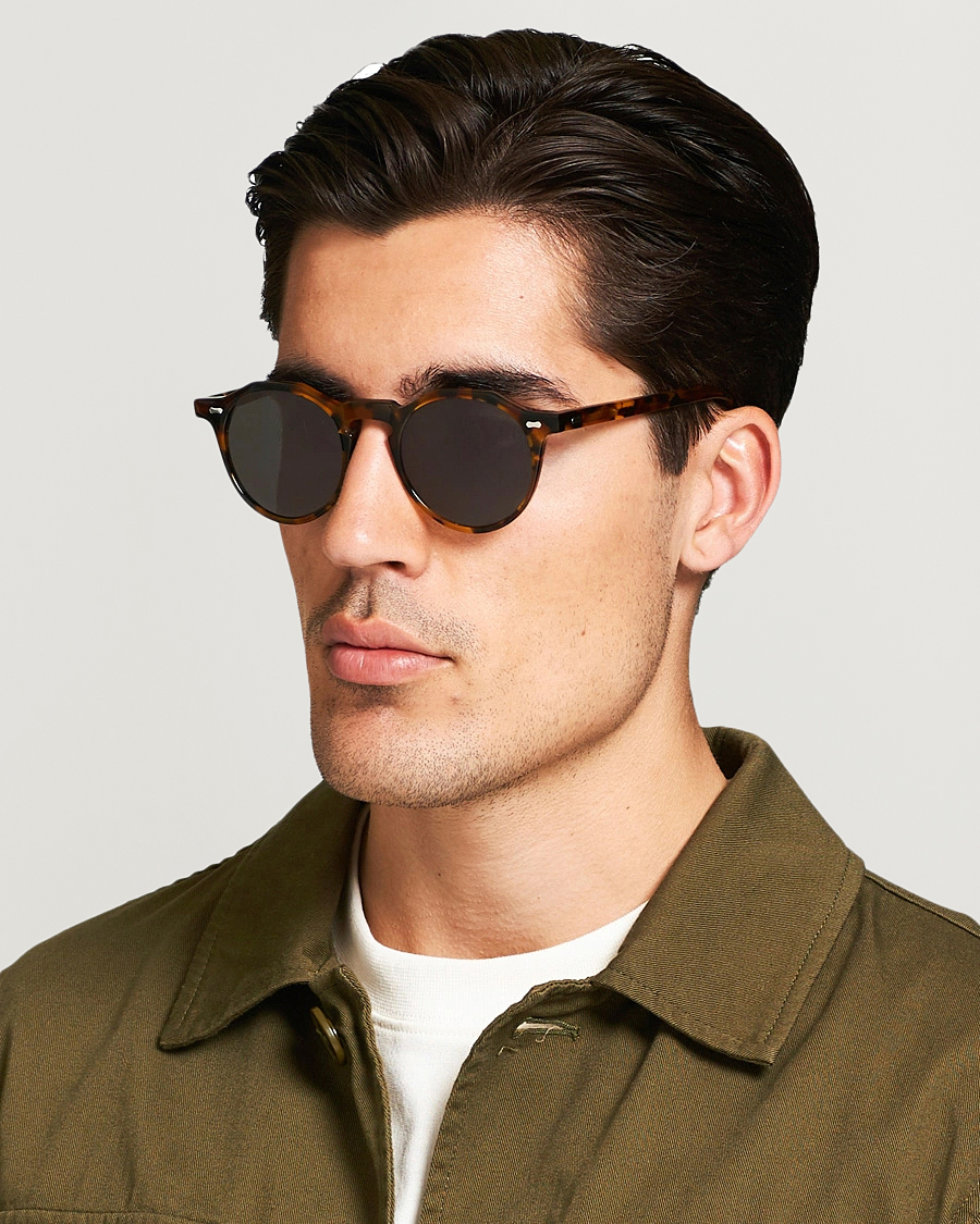 Heren | Ronde frame zonnebrillen | TBD Eyewear | Lapel Sunglasses Amber Tortoise