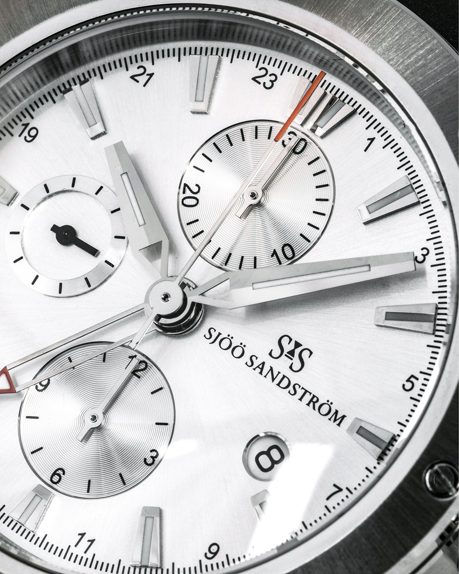Heren | Sjöö Sandström UTC Extreme 44,2mm Silver and Black Rubber | Sjöö Sandström | UTC Extreme 44,2mm Silver and Black Rubber
