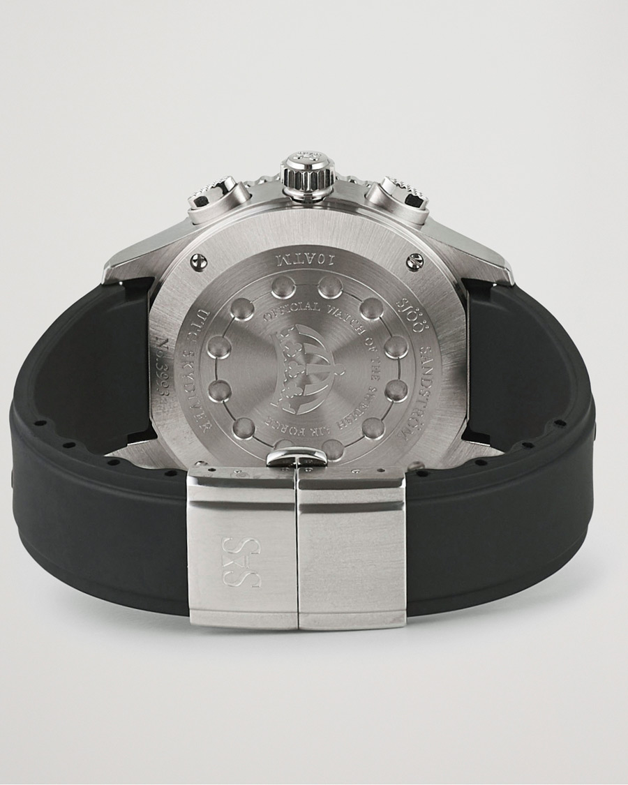 Heren | Sjöö Sandström UTC Skydiver 44,2mm Black and Black Rubber | Sjöö Sandström | UTC Skydiver 44,2mm Black and Black Rubber