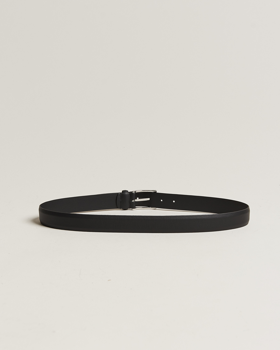 Heren | Riemen | Anderson's | Double Nappa Calf 3 cm Belt Black