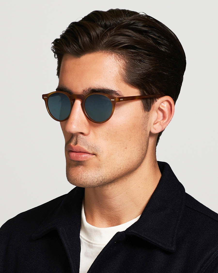 Heren | Ronde frame zonnebrillen | Oliver Peoples | Gregory Peck Sunglasses Semi Matte/Indigo Photochromic