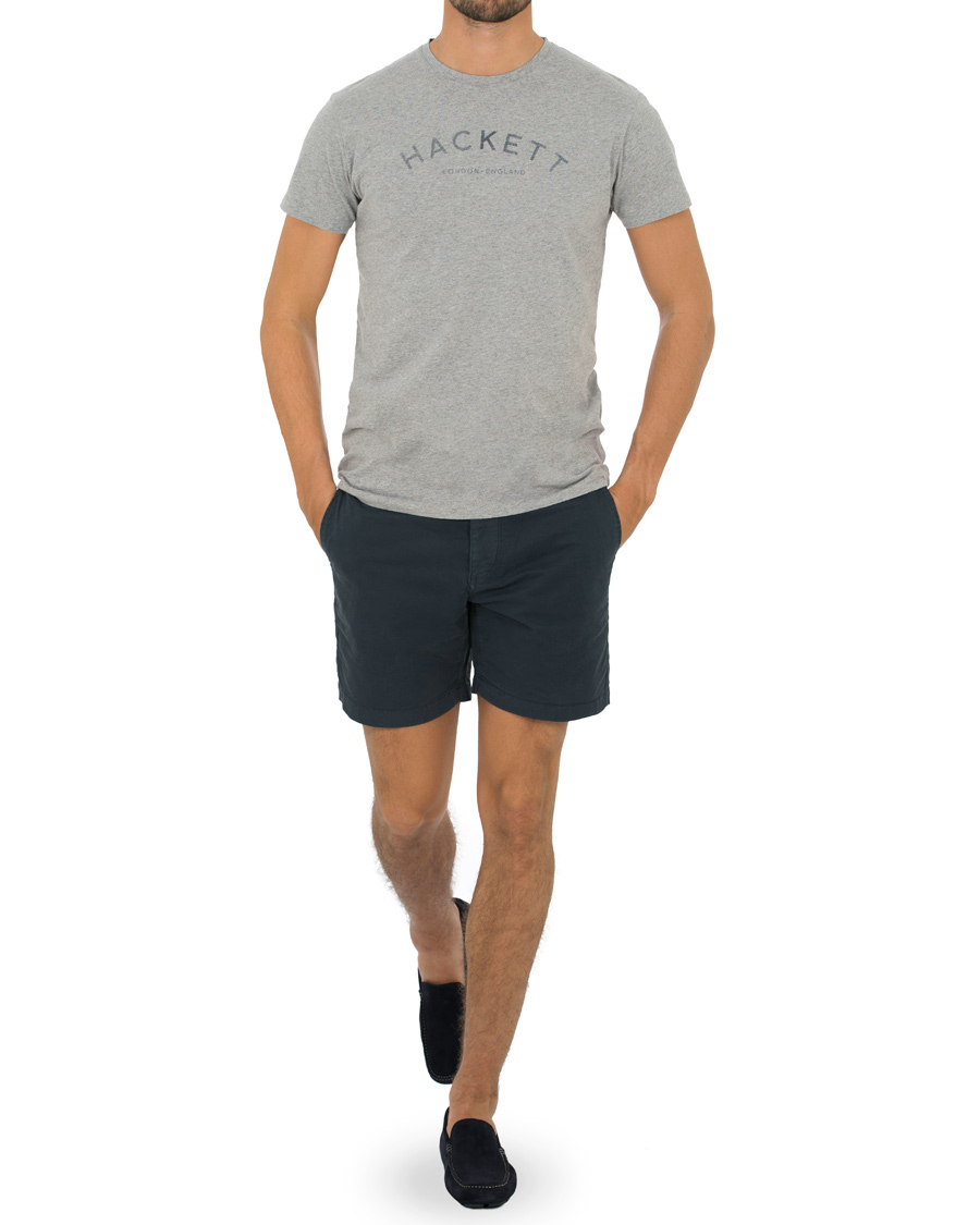 Heren | T-shirts | Hackett | HKT Logo Tee Grey Melange