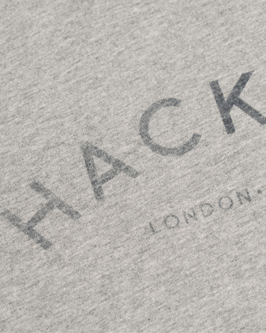 Heren | T-shirts | Hackett | HKT Logo Tee Grey Melange
