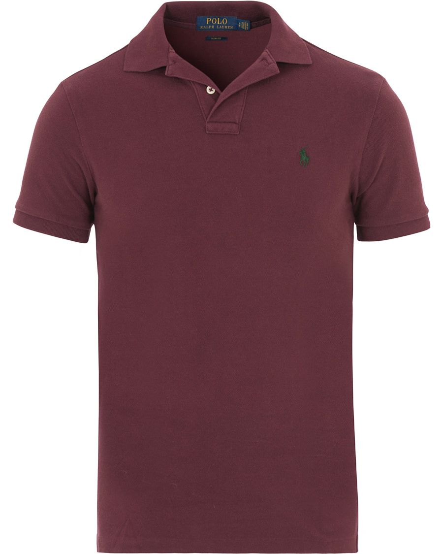 Heren | Polo's | Polo Ralph Lauren | Slim Fit Polo Classic Burgundy