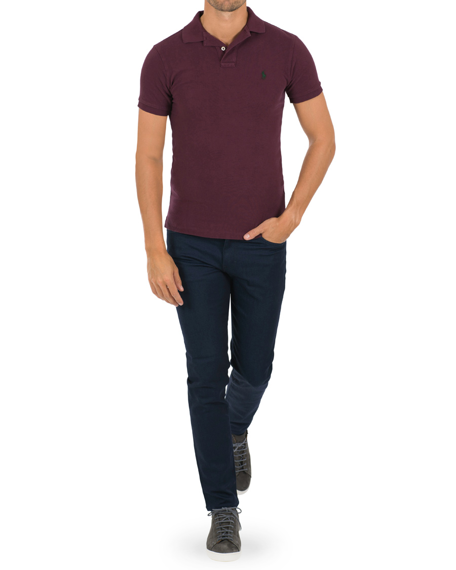Heren | Polo's | Polo Ralph Lauren | Slim Fit Polo Classic Burgundy
