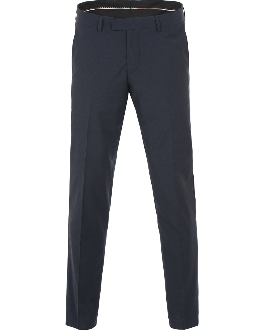 Heren | Broeken | Tiger of Sweden | Gordon Wool/Cotton Suit Trousers Navy