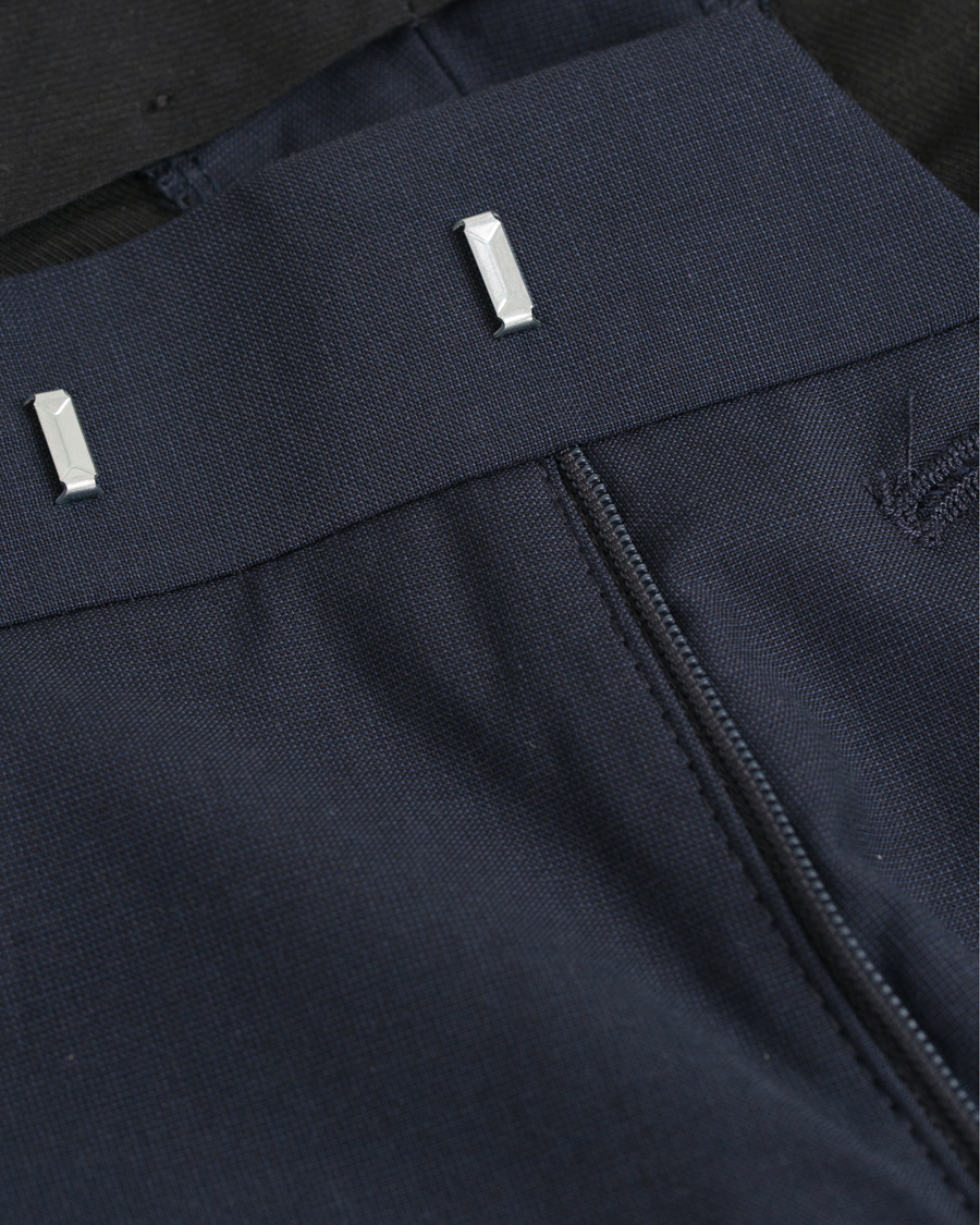 Heren | Broeken | Tiger of Sweden | Gordon Wool/Cotton Suit Trousers Navy