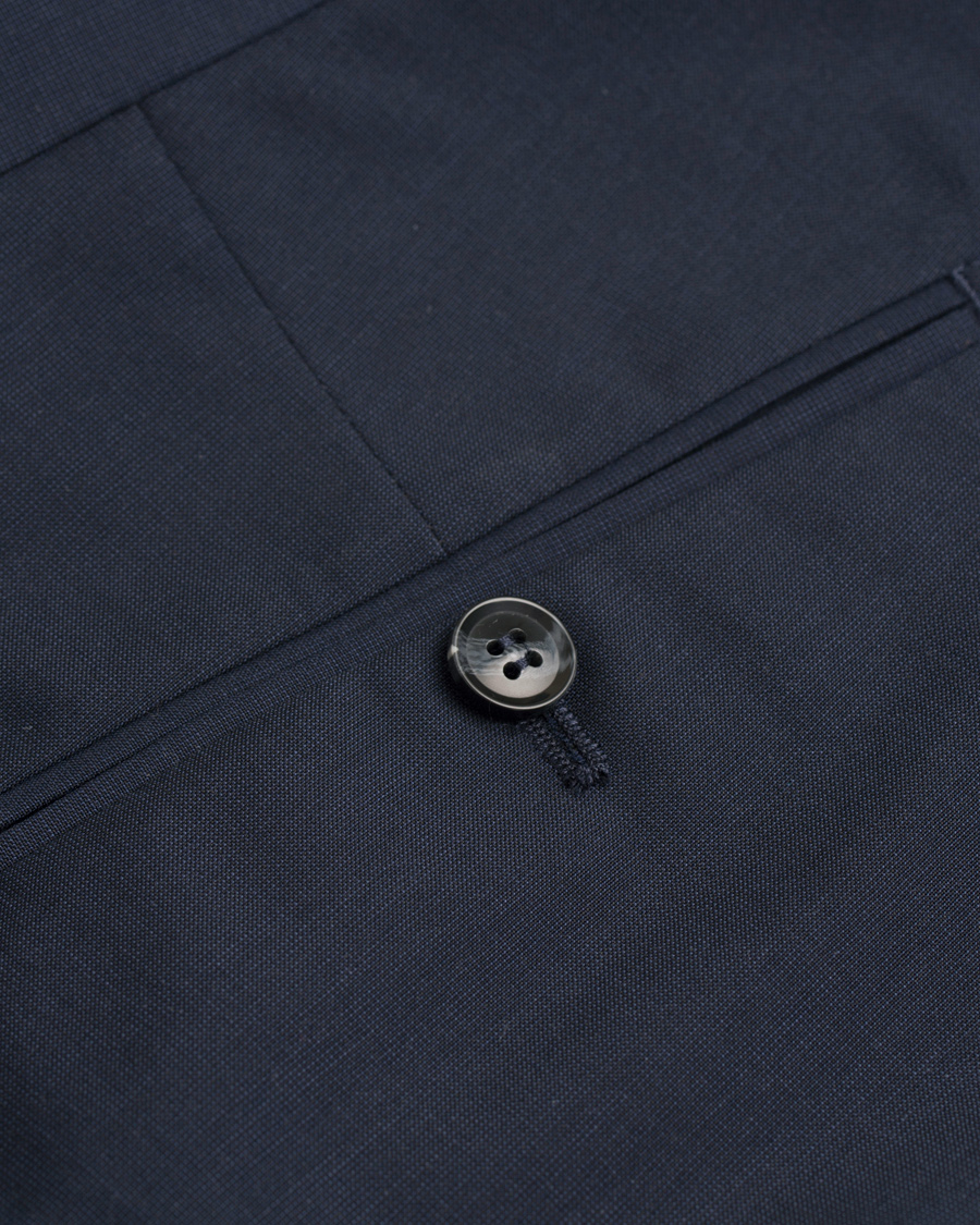 Heren | Broeken | Tiger of Sweden | Gordon Wool/Cotton Suit Trousers Navy