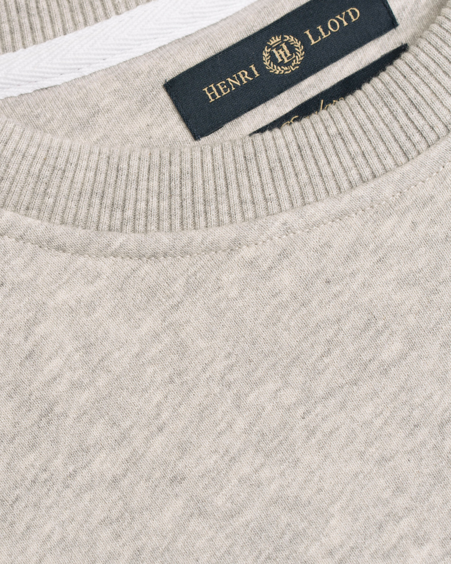 Heren | Truien | Henri-Lloyd | Henri Lloyd Radnor Crew Neck Sweatshirt Grey Marl