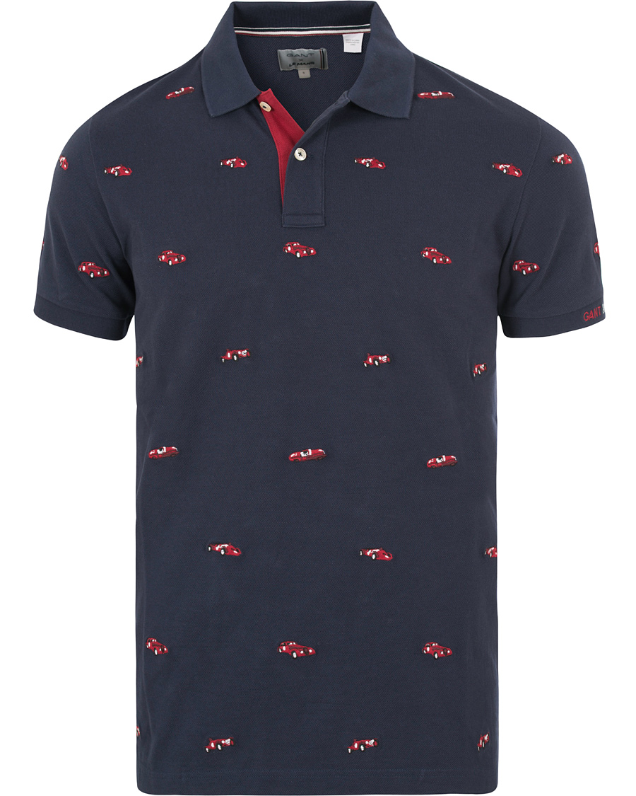 Heren | Polo's | GANT | Le Mans Woven Cars Polo Evening Blue