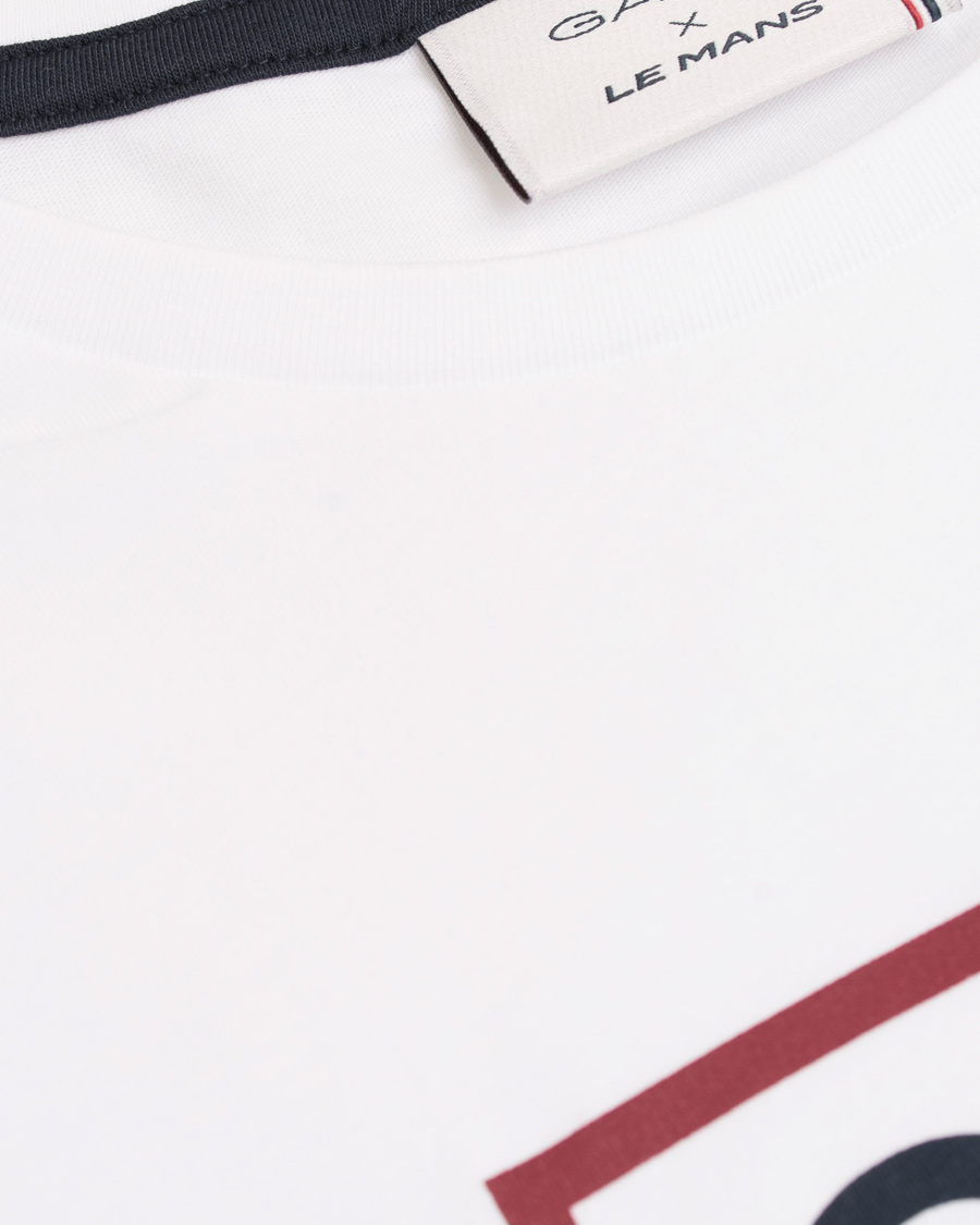 Heren | T-shirts | GANT | Le Mans Shield Tee White