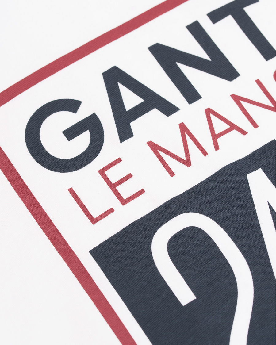 Heren | T-shirts | GANT | Le Mans Shield Tee White