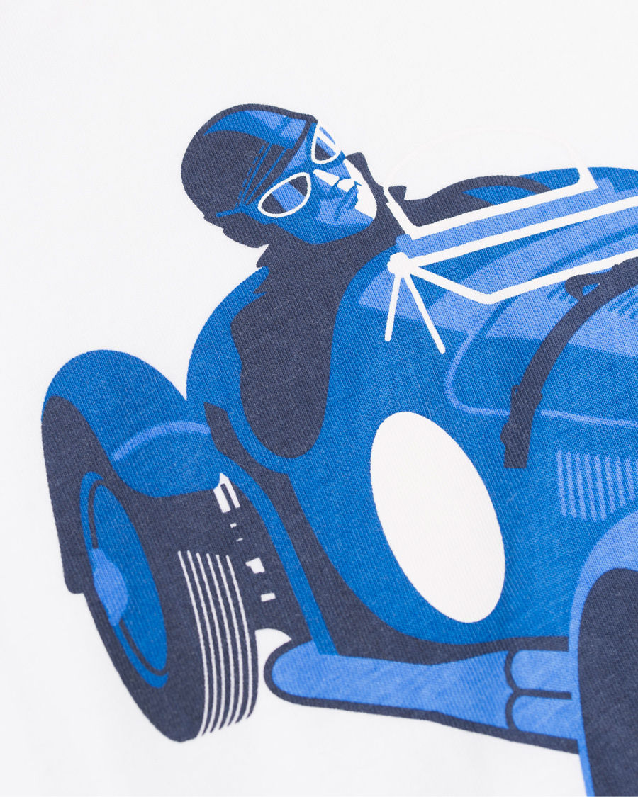 Heren | T-shirts | GANT | Le Mans Car Print Tee White