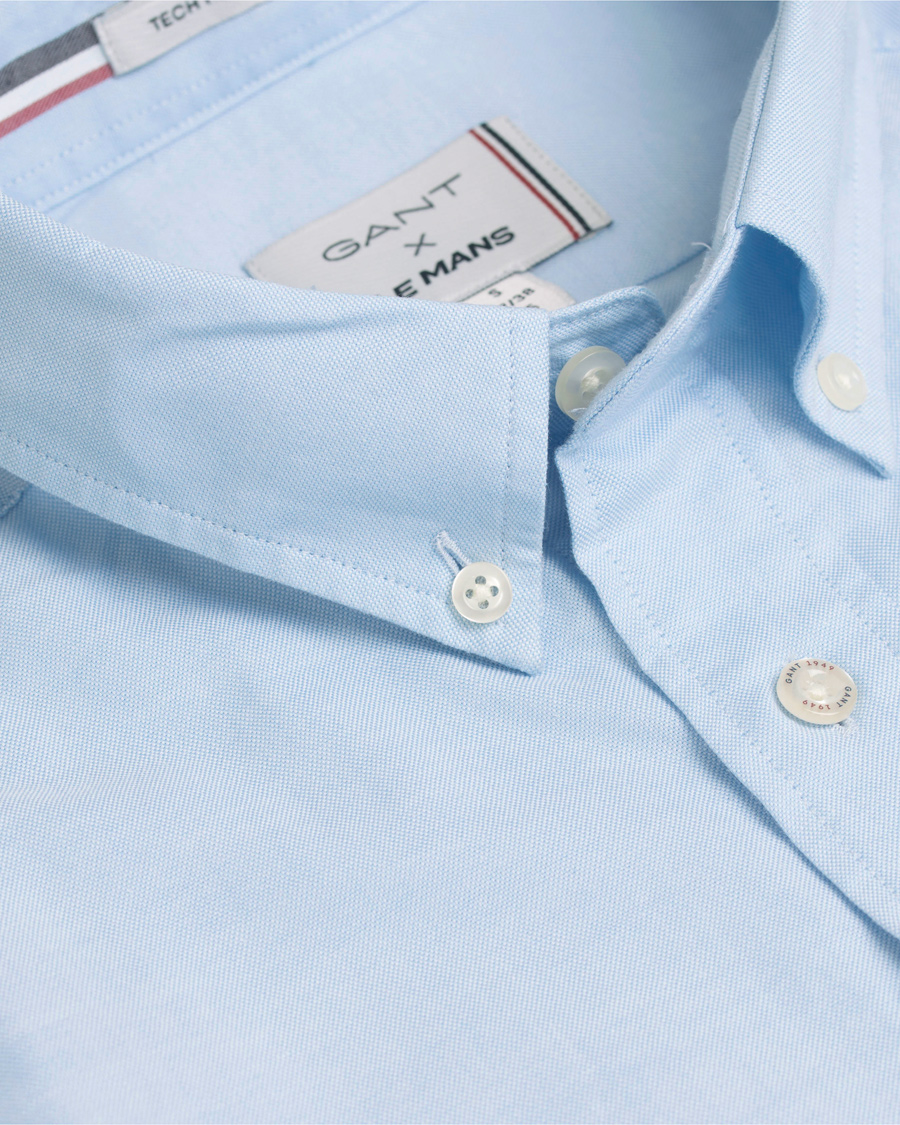 Heren | Overhemden | GANT | Le Mans Fitted Body Tech Prep Shirt Capri Blue