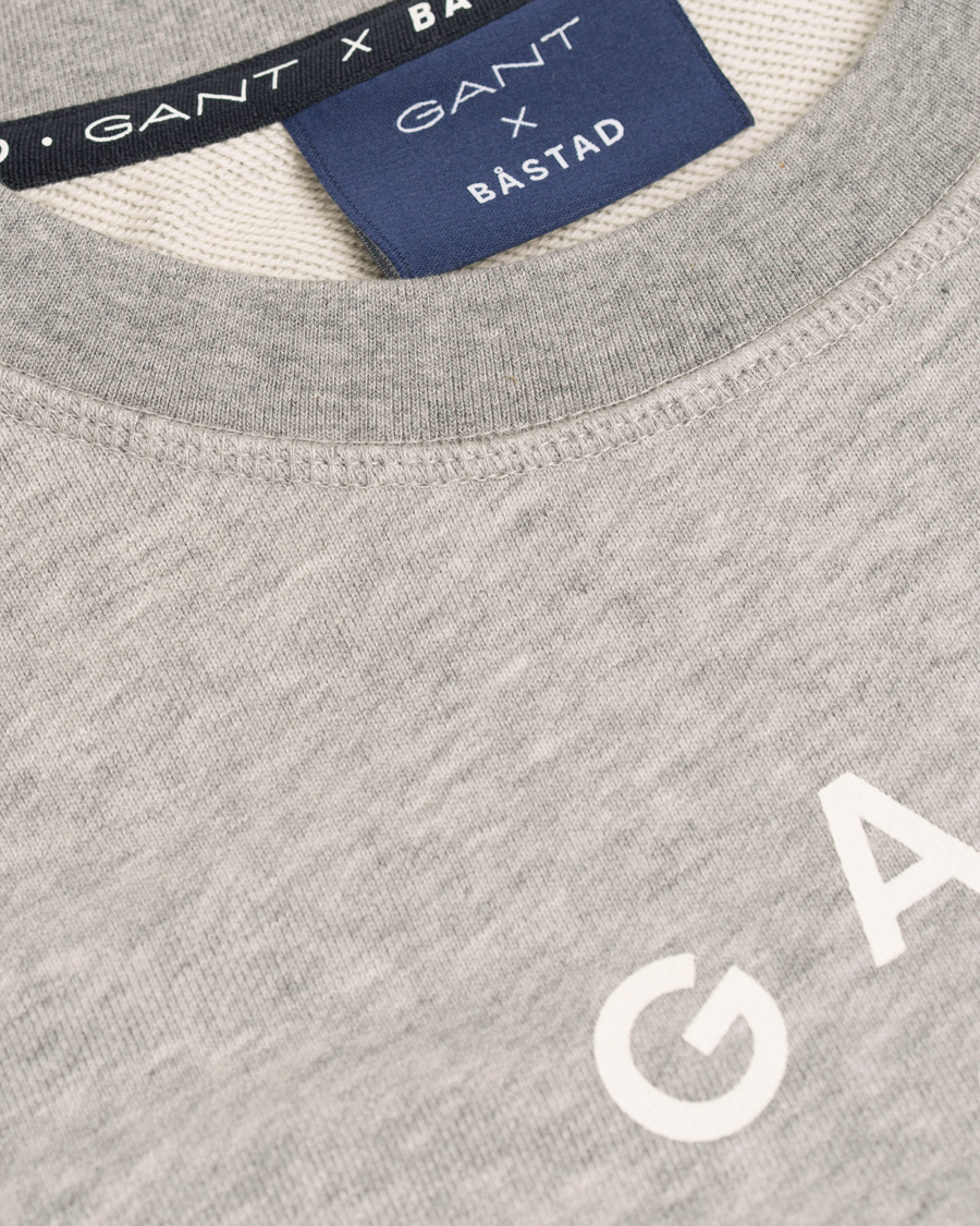 Heren | Truien | GANT | Båstad Crew Neck Sweatshirt Grey Melange