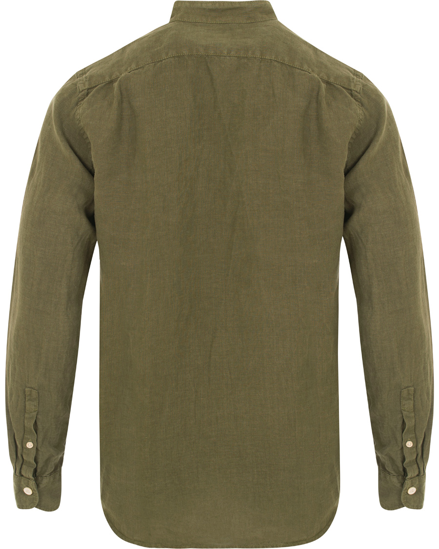 Heren | Overhemden | PS Paul Smith | Slim Fit Linen Shirt Army Green