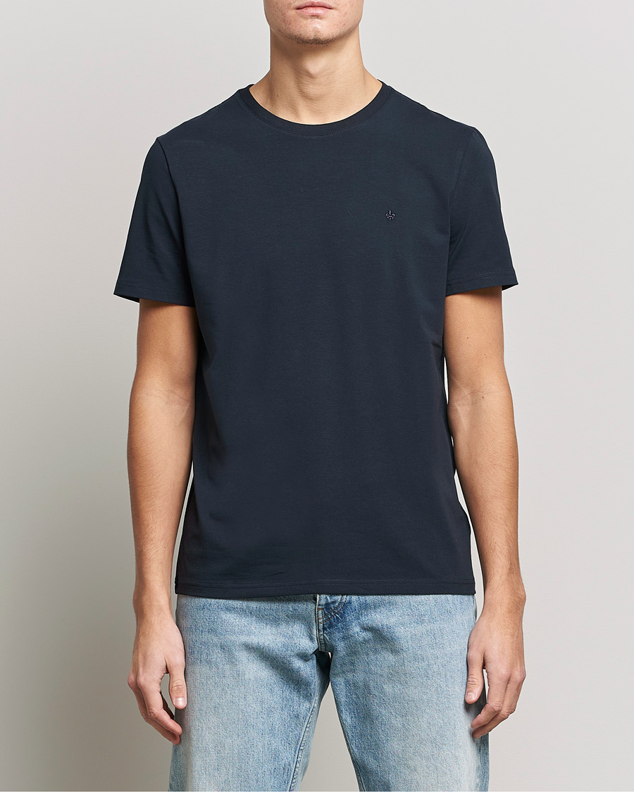 Heren |  | Morris | James Crew Neck Tee Navy