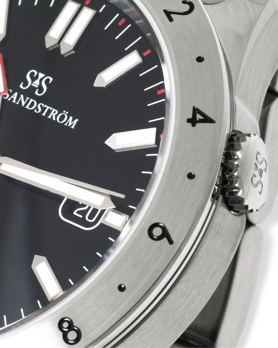 Heren | Sjöö Sandström Royal Steel Worldtimer 41mm Black with Steel | Sjöö Sandström | Royal Steel Worldtimer 41mm Black with Steel