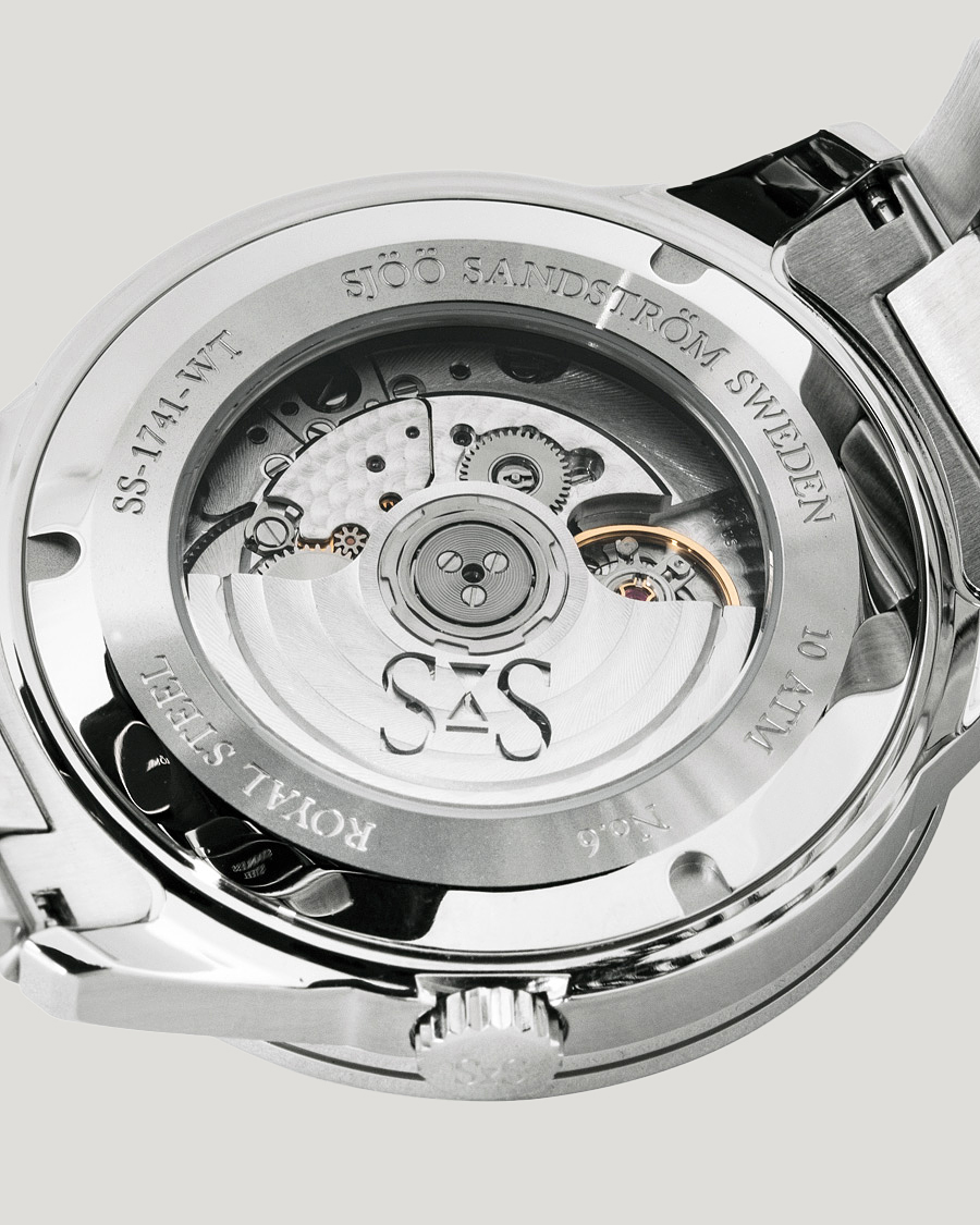 Heren | Sjöö Sandström Royal Steel Worldtimer 41mm Black with Steel | Sjöö Sandström | Royal Steel Worldtimer 41mm Black with Steel