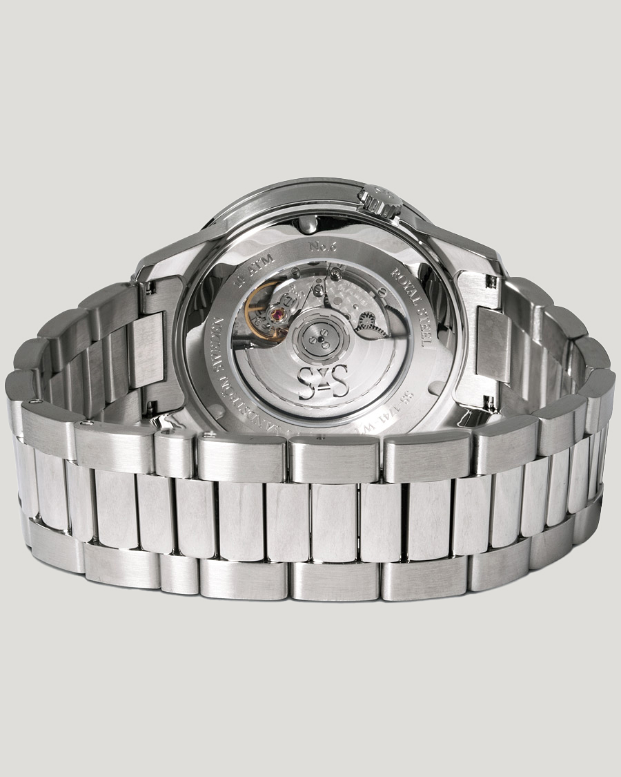 Heren | Sjöö Sandström Royal Steel Worldtimer 41mm Black with Steel | Sjöö Sandström | Royal Steel Worldtimer 41mm Black with Steel