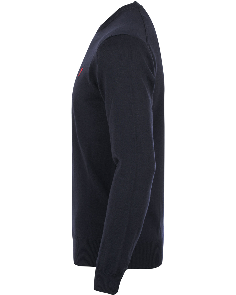 Heren | Truien | AMI | Crew Neck Logo Sweater Navy