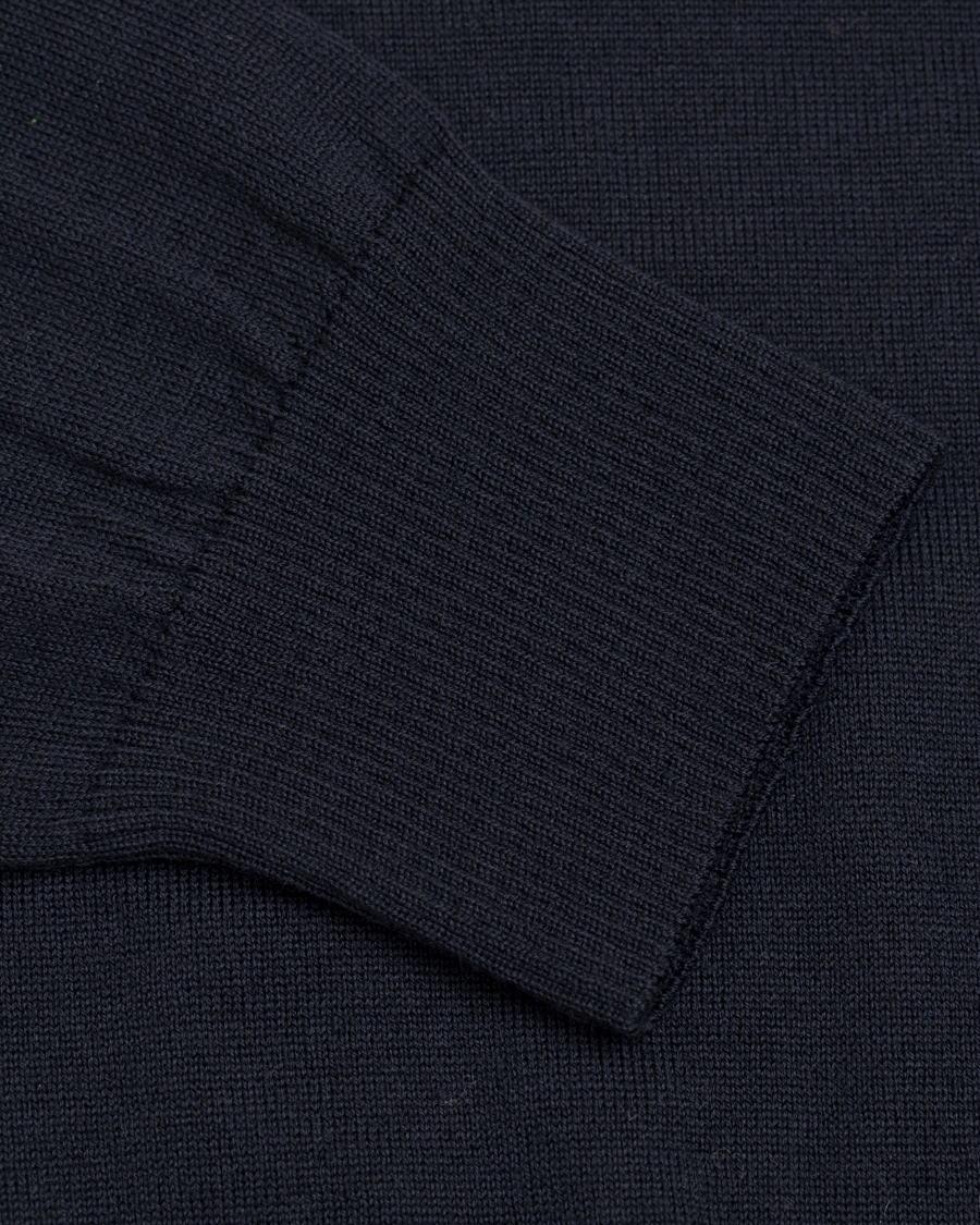 Heren | Truien | AMI | Crew Neck Logo Sweater Navy