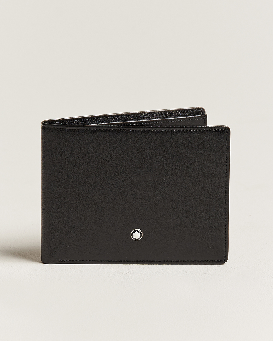 Heren | Montblanc Meisterstück Leather Wallet 6cc Black | Montblanc | Meisterstück Leather Wallet 6cc Black