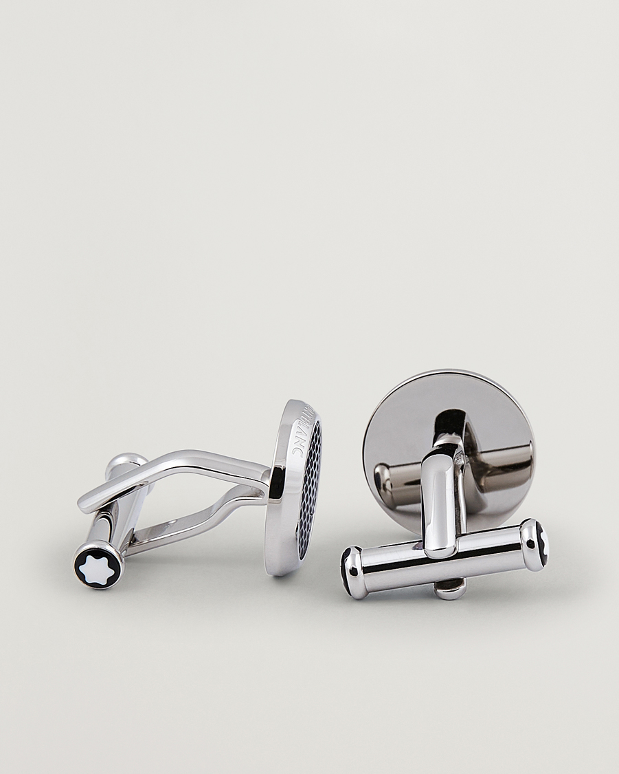 Herr | Manschettknappar | Montblanc | Steel Meisterstück Cuff Links Blue