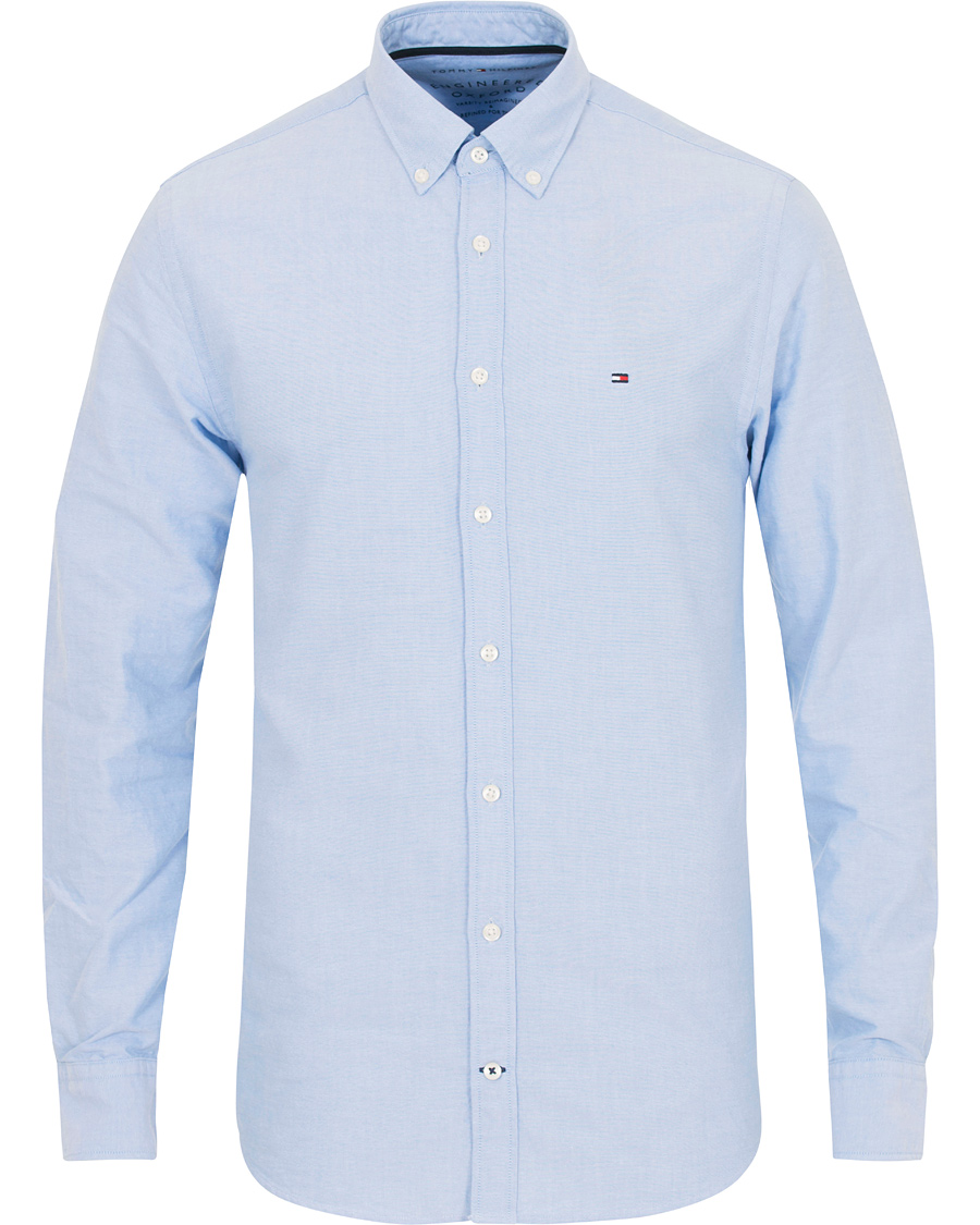 Heren | Overhemden | Tommy Hilfiger | New York Fit Engineered Oxford Shirt Blue