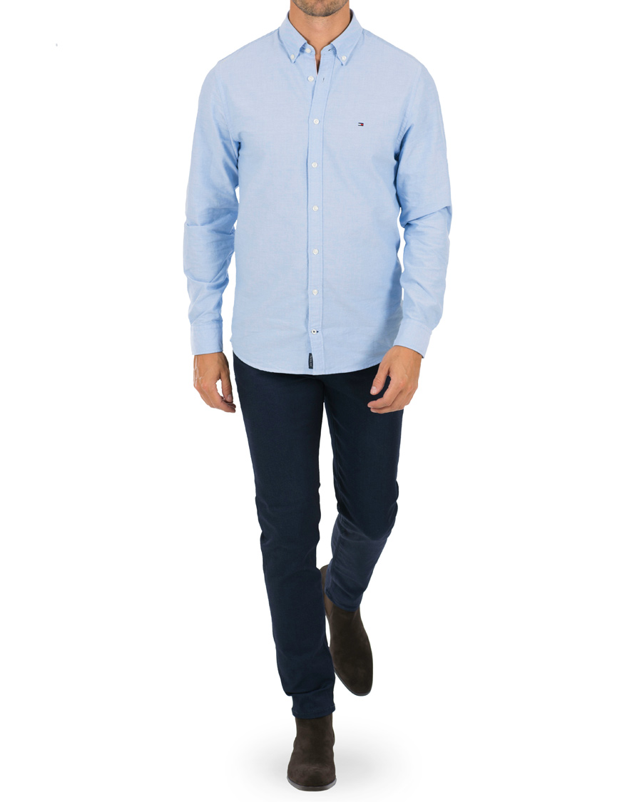 Heren | Overhemden | Tommy Hilfiger | New York Fit Engineered Oxford Shirt Blue