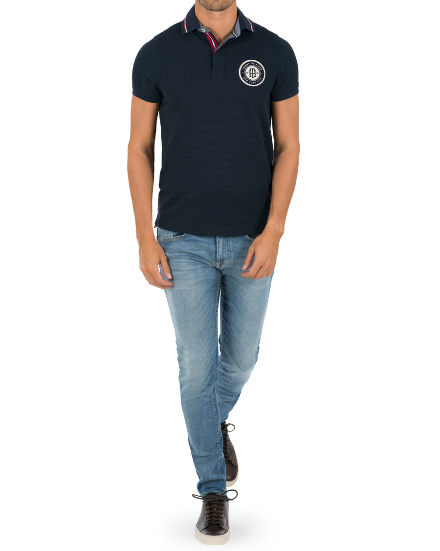 Heren | Polo's | Tommy Hilfiger | Carl Logo Polo Sky Captain