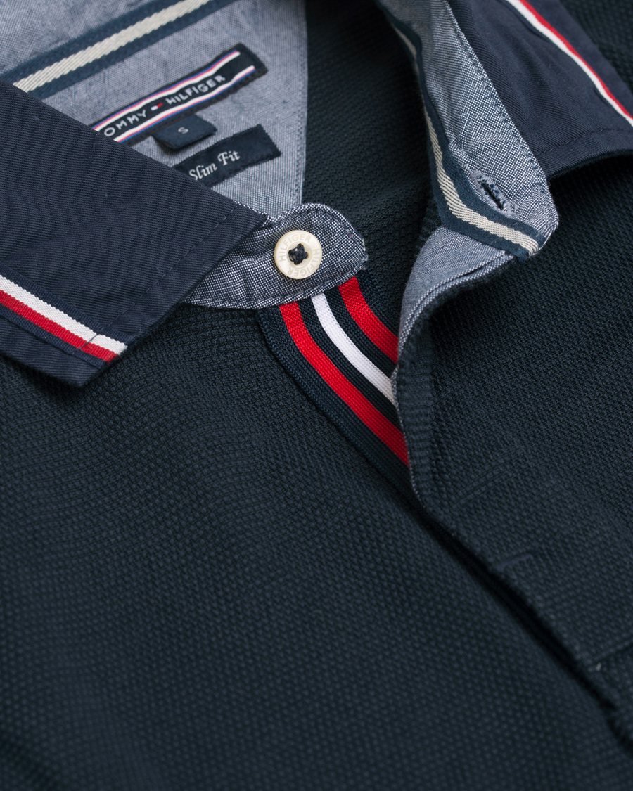 Heren | Polo's | Tommy Hilfiger | Carl Logo Polo Sky Captain