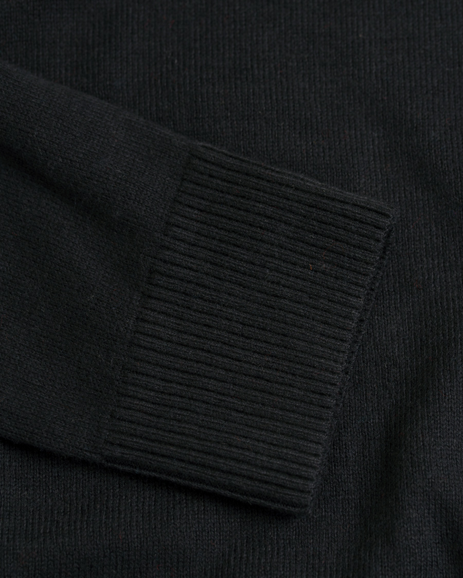 Heren | Truien | Tommy Hilfiger | Pima Cotton/Cashmere V-Neck Pullover Flag Black