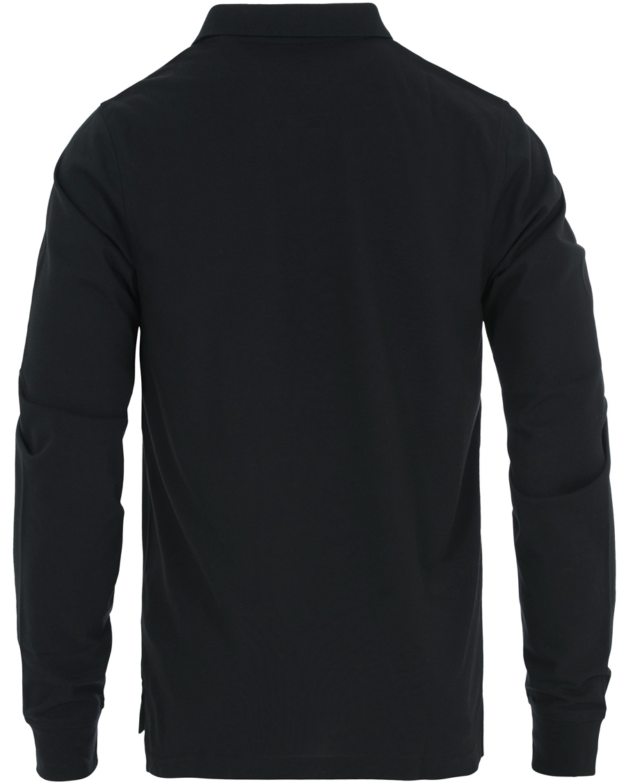 Heren | Truien | Tommy Hilfiger | Luxury Slim Fit Long Sleeve Polo Flag Black