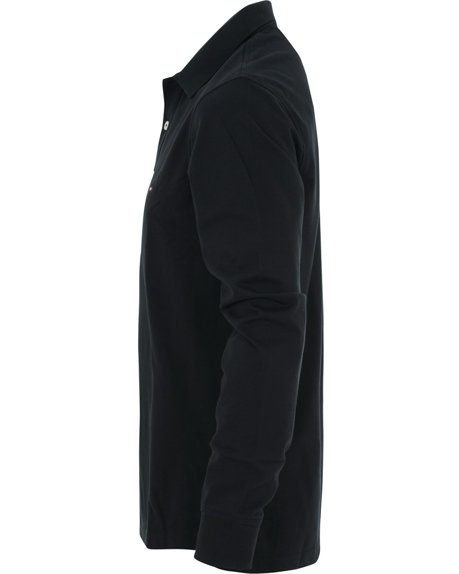 Heren | Truien | Tommy Hilfiger | Luxury Slim Fit Long Sleeve Polo Flag Black