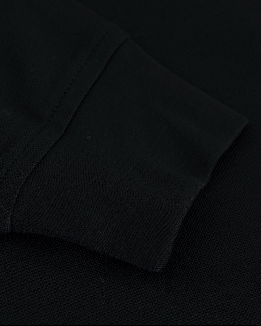 Heren | Truien | Tommy Hilfiger | Luxury Slim Fit Long Sleeve Polo Flag Black