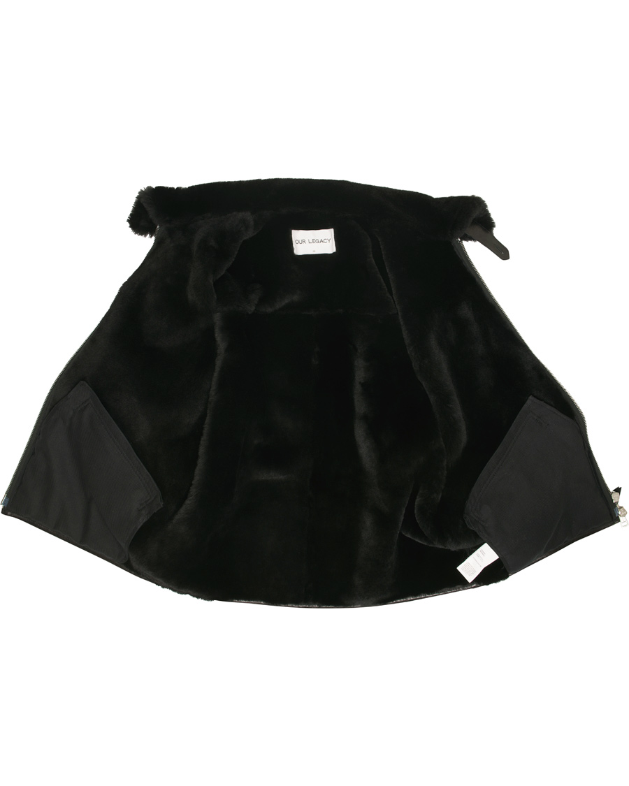 Heren | Jassen | Our Legacy | Flight Jacket Black Shearling