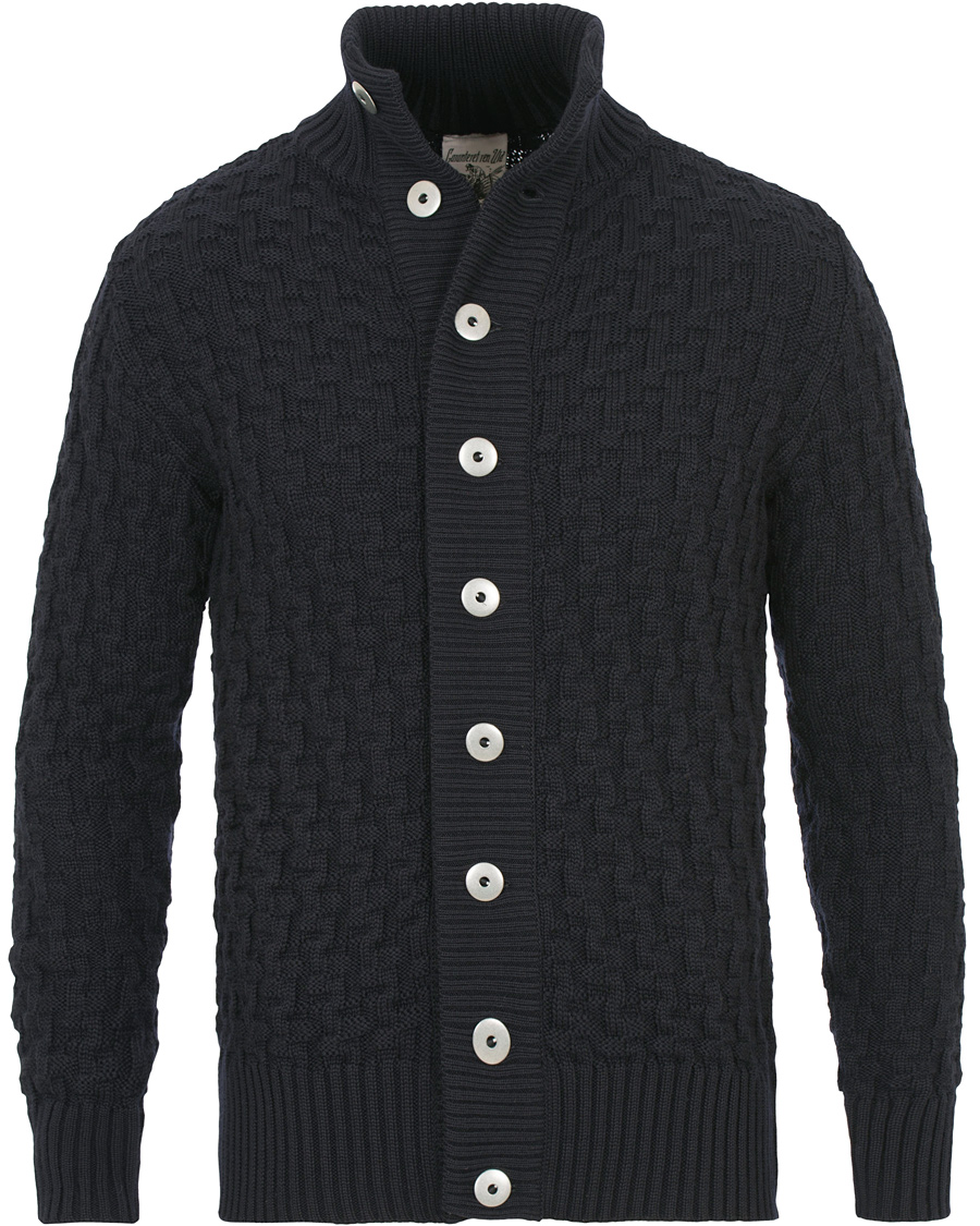Heren | Truien | S.N.S. Herning | Stark Cardigan Navy Blue