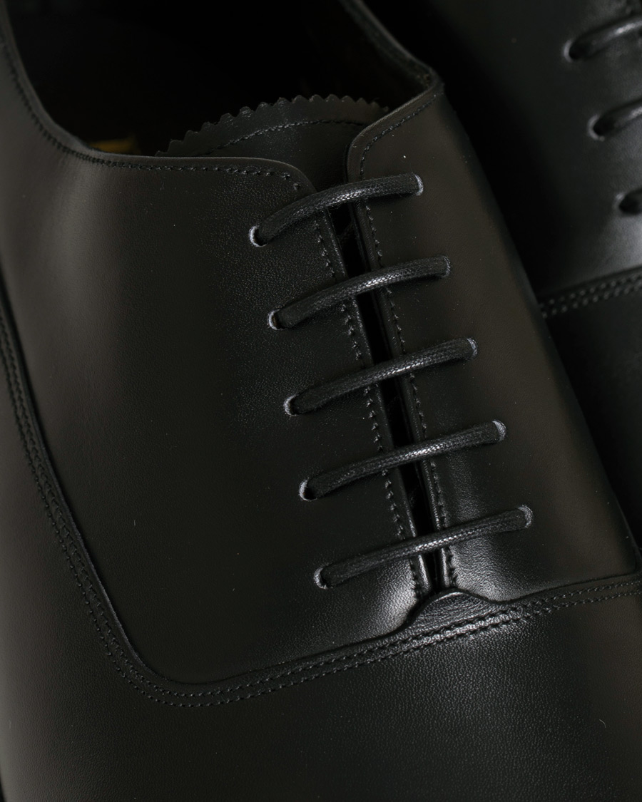 Heren | Loake 1880 Legacy Laxford Balmorla Toe Cap Oxford Black Calf | Loake 1880 Legacy | Laxford Balmorla Toe Cap Oxford Black Calf