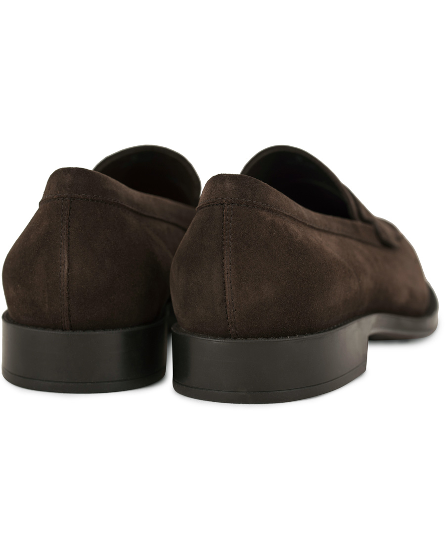 Heren | Tod's Mocassino Penny Loafers Dark Brown Suede | Tod's | Mocassino Penny Loafers Dark Brown Suede