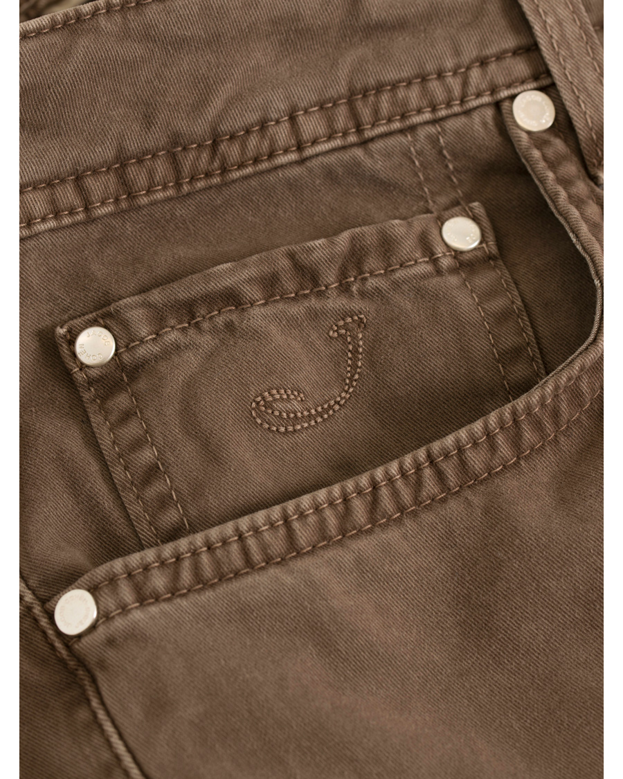 Heren | Broeken | Jacob Cohën | Jacob Cohen 622 Slim Fit 5-Pocket Trousers Light Brown