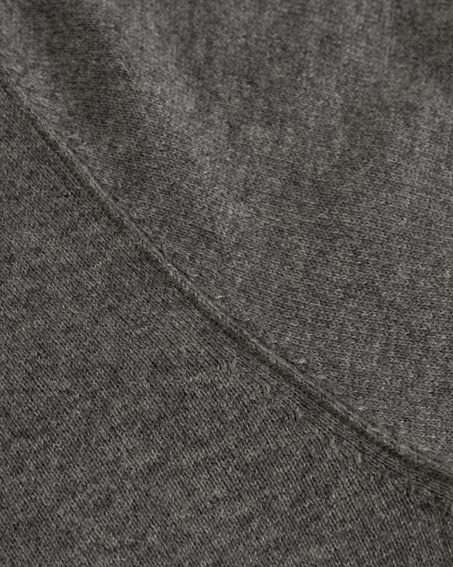 Heren | Truien | Filippa K | Cotton/Merino Roll Edge Sweater Grey Melange
